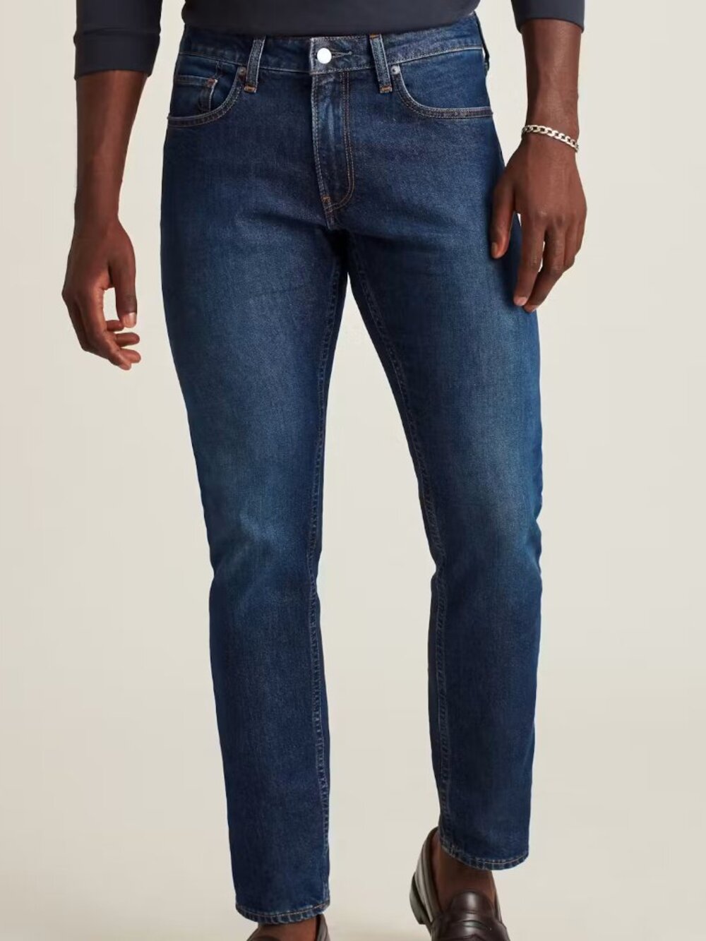 Bonobos dark rinse All Season Blue Jeans 31x30 slim taper BRAND NEW NEVER WORN